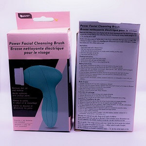 Power facial cleansing brush